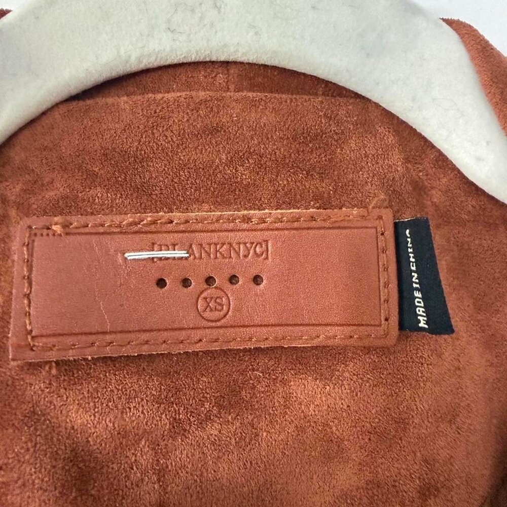 Blank Nyc Brown Faux Suede Moto Jacket - Picture 3 of 5